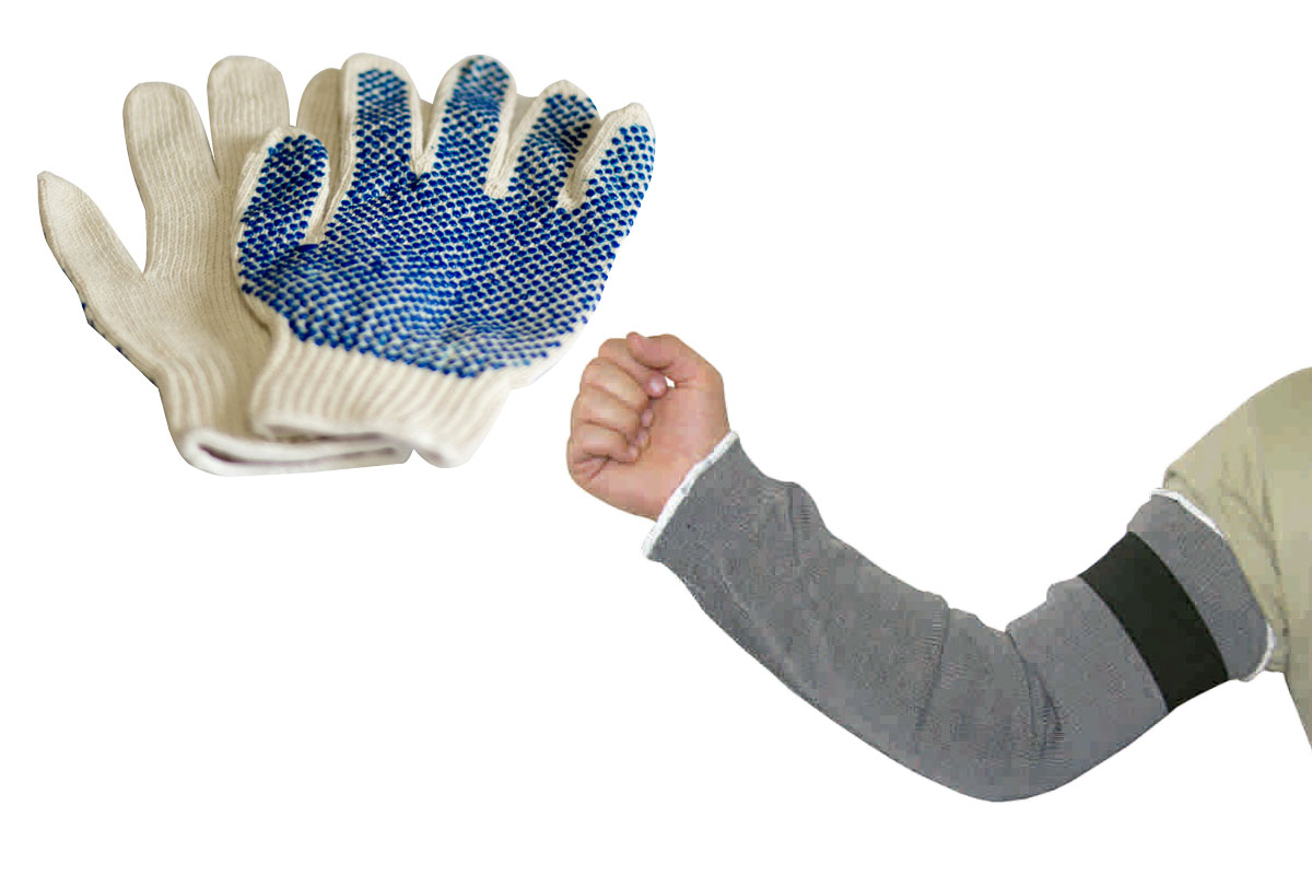 Luvas e mangotes da GR Gusmão