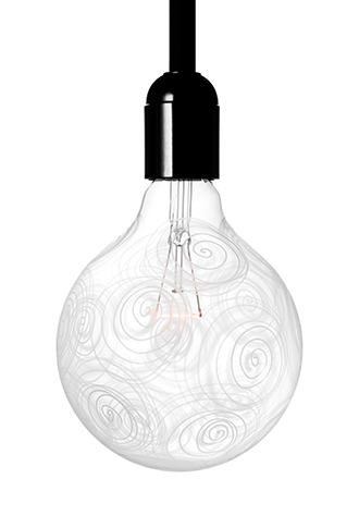 lampada bulbo decorado