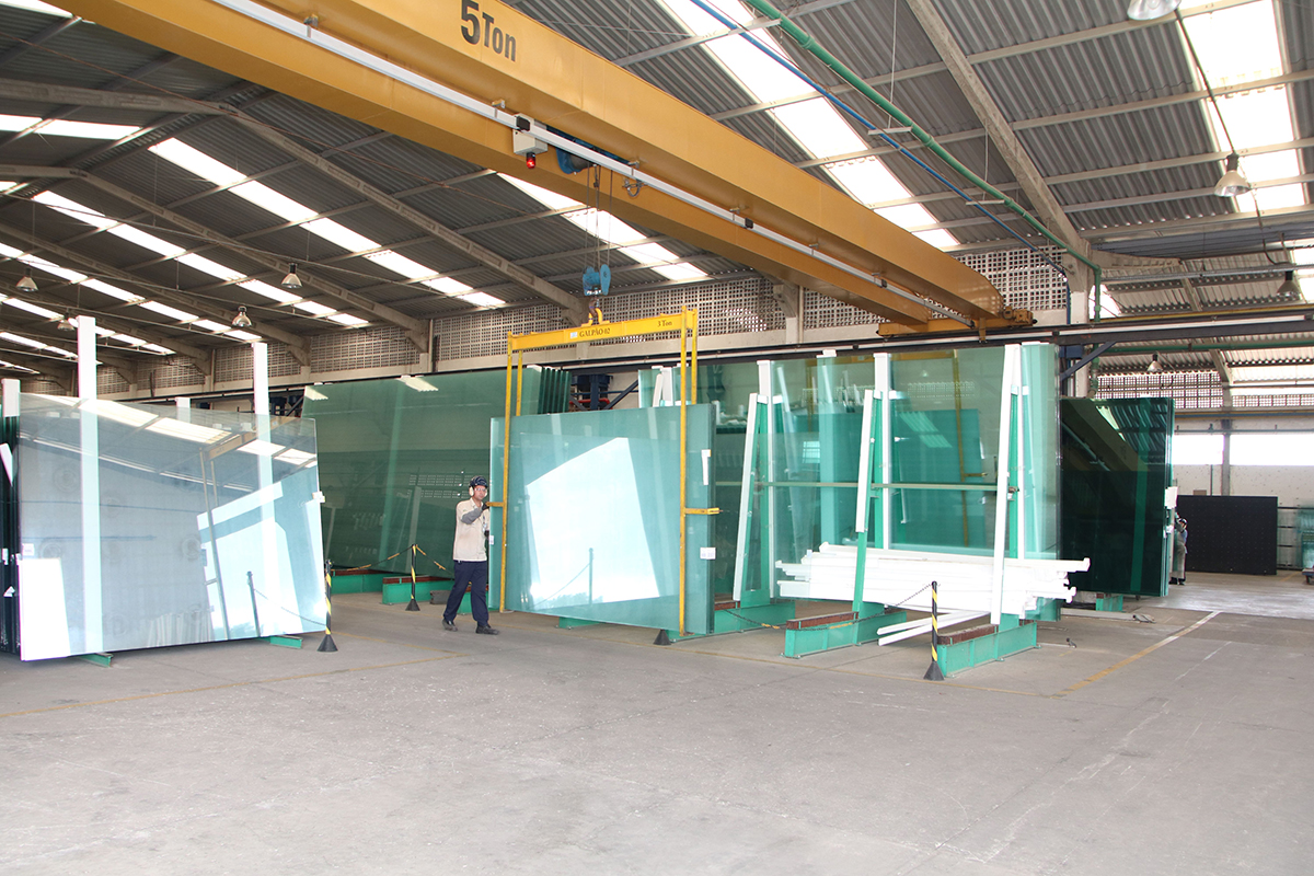 estoque de chapas de vidros 