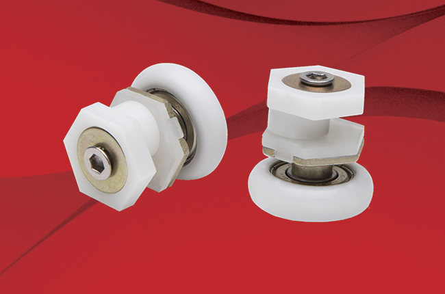 Roldanas excêntricas para kits box em poliacetal